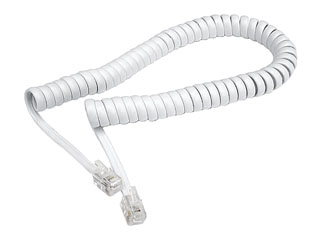 powiększenie-kabel spiralny wtyk 4P4C - wtyk 4P4C 15 m
